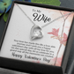 To My Wife - Best Gift For Valentine - Forever Love Necklace