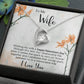 To My Wife - Best Gift For Valentine - Forever Love Necklace