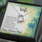 To My Wife - Best Gift For Valentine - Forever Love Necklace