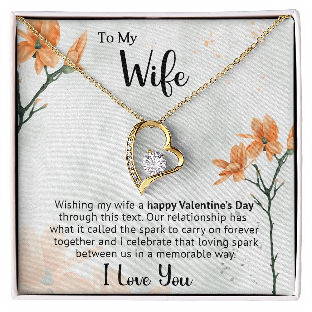 To My Wife - Best Gift For Valentine - Forever Love Necklace