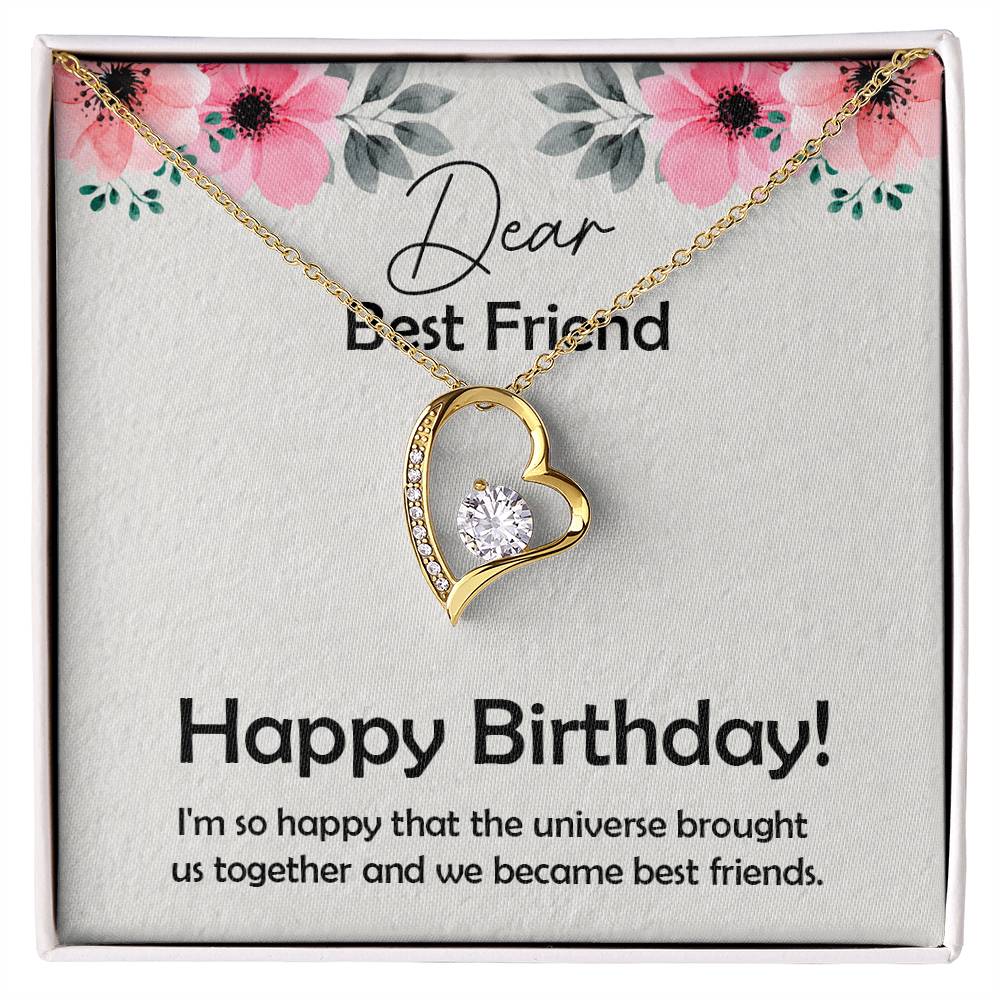 Amazing Birthday Gift for Best Friend,  Forever Love Necklace Gift For Best Friend