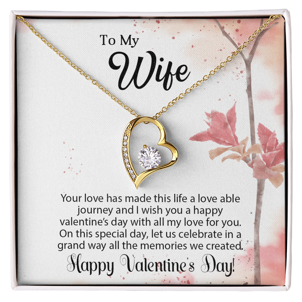 To My Wife - Best Gift For Valentine - Forever Love Necklace