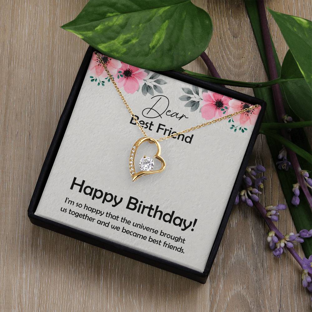 Amazing Birthday Gift for Best Friend,  Forever Love Necklace Gift For Best Friend