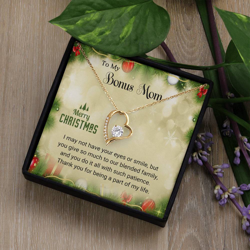 Bonus Mom - Eyes - Christmas Gift - Forever Love Necklace