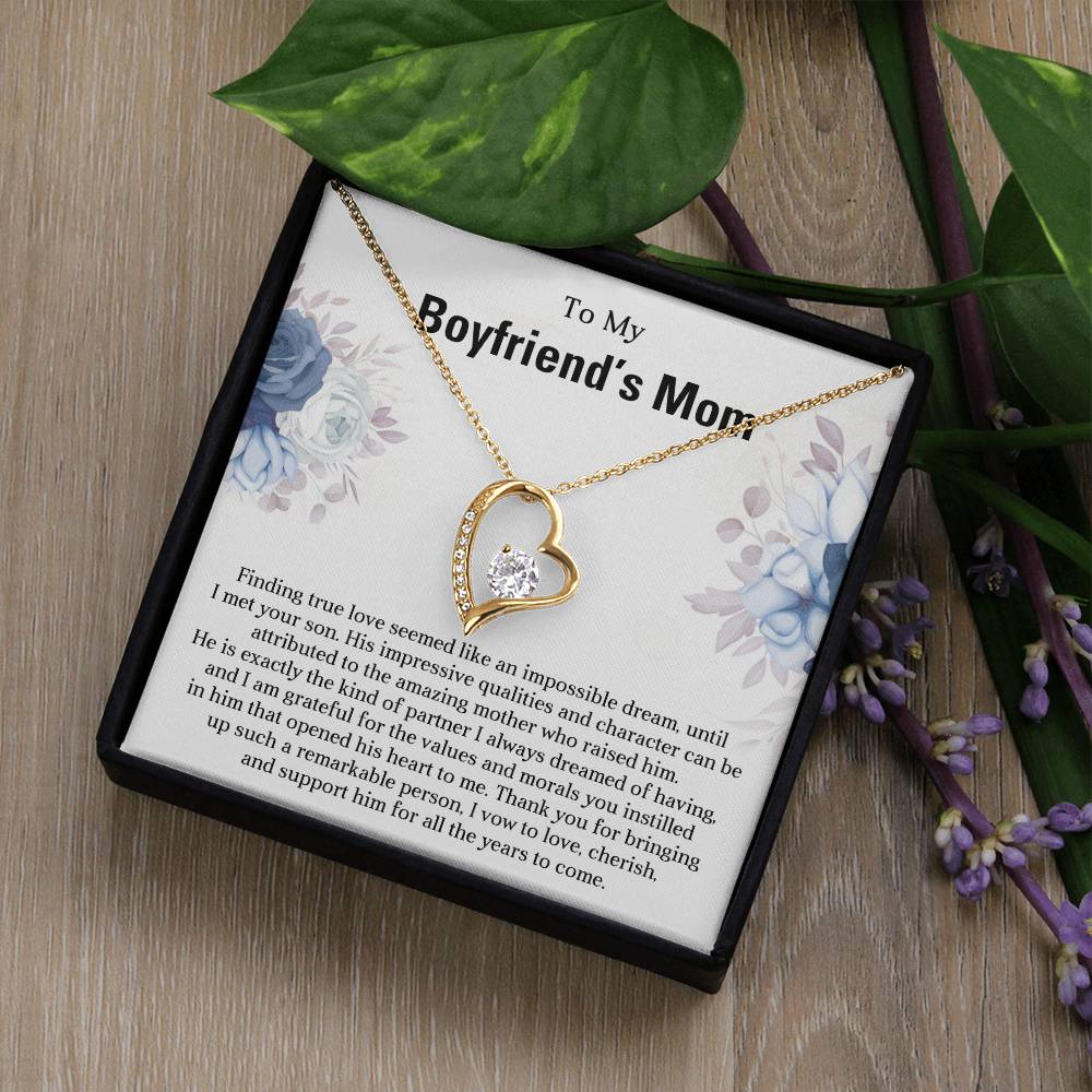 TO MY BOYFRIEND'S MOM - HAPPY MOTHER'S DAY - Forever Love Necklace