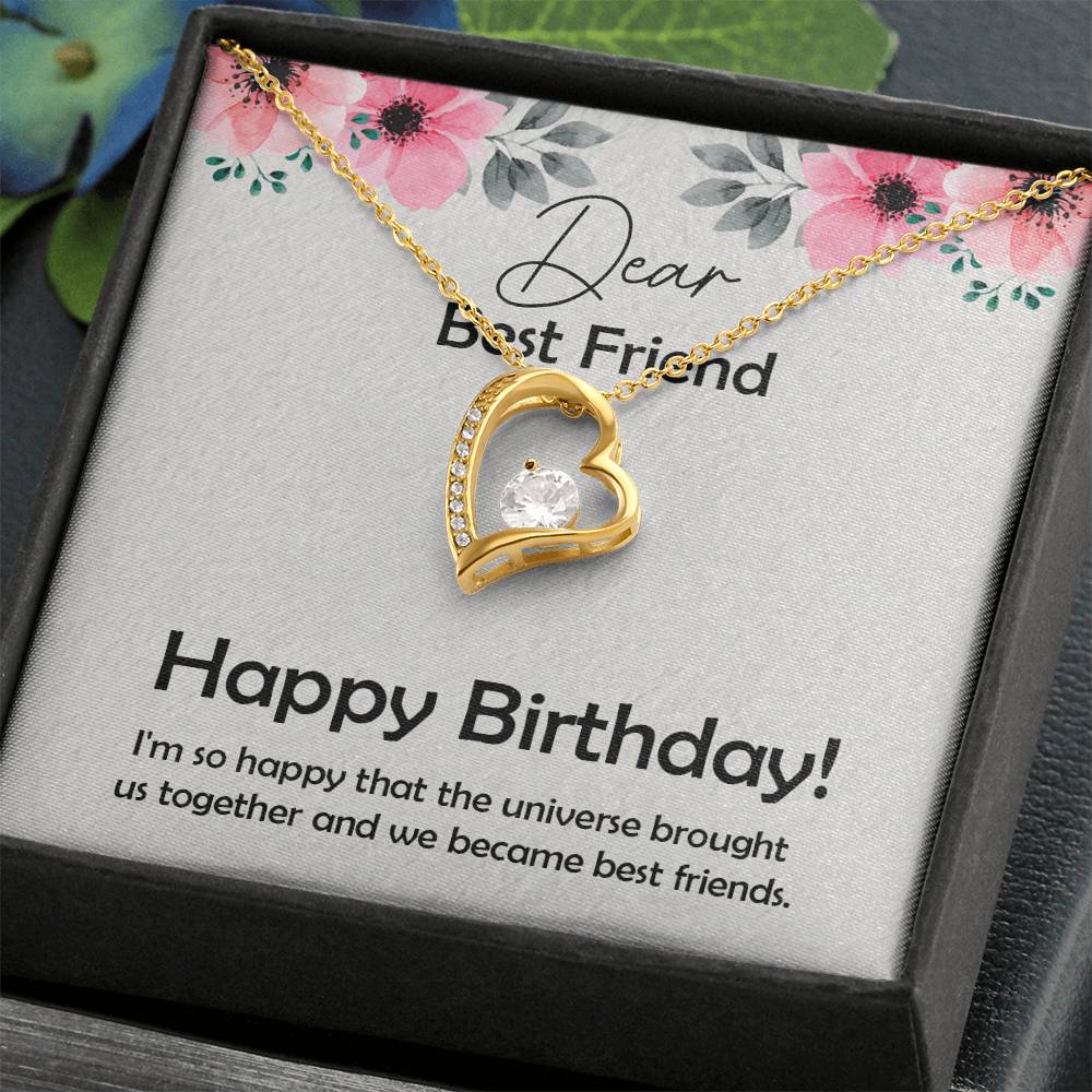 Amazing Birthday Gift for Best Friend,  Forever Love Necklace Gift For Best Friend