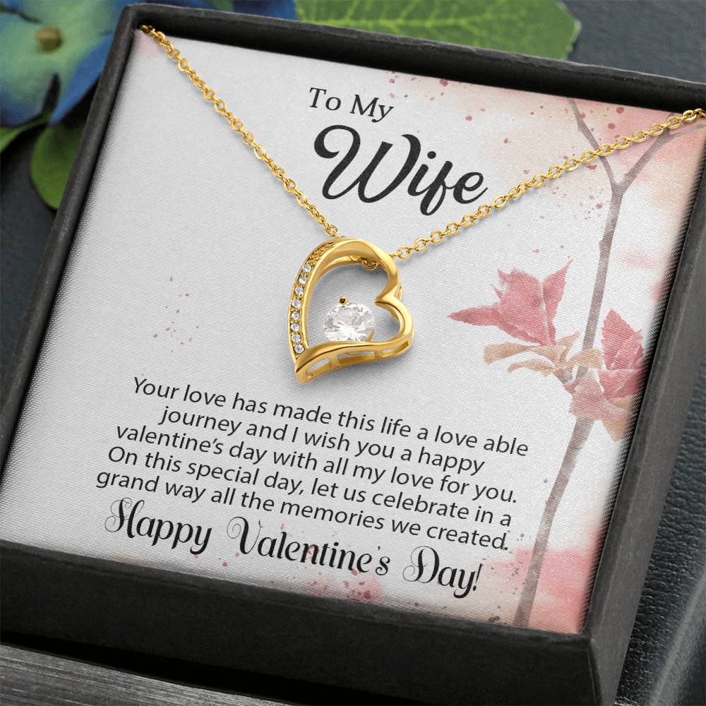 To My Wife - Best Gift For Valentine - Forever Love Necklace