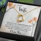To My Gorgeous Wife - Best Gift For Valentine - Forever Love Necklace