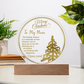 To My Man - Best Gift for Christmas - Acrylic Circle Plaque