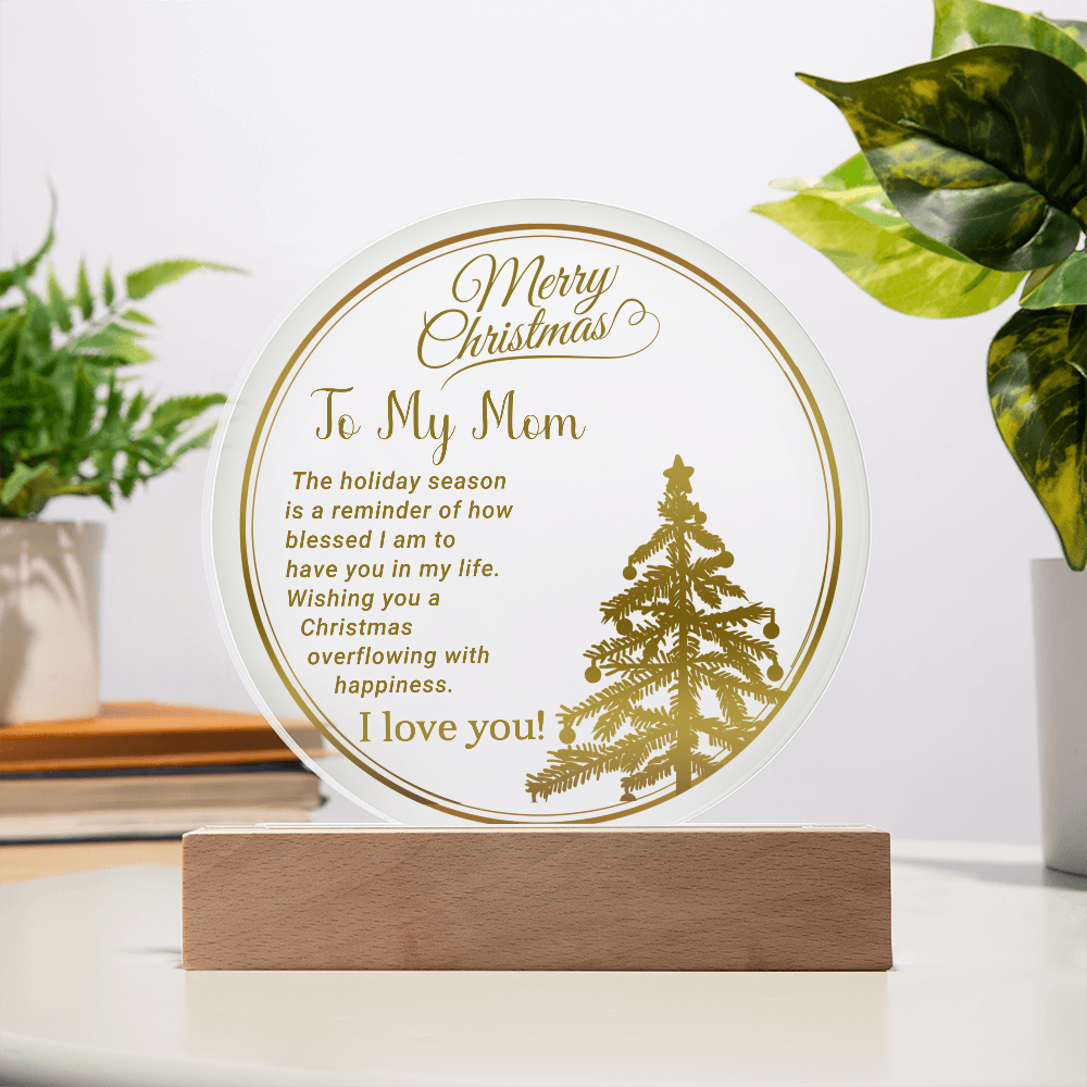 To My Man - Best Gift for Christmas - Acrylic Circle Plaque