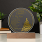 To My Man - Best Gift for Christmas - Acrylic Circle Plaque