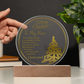 To My Man - Best Gift for Christmas - Acrylic Circle Plaque