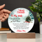 To My Wife - Best Gift for Christmas - Acrylic Circle Plaque