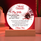 To My Wife - Best Gift for Christmas - Acrylic Circle Plaque