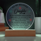 To My Beloved Daughter - Best Gift for Christmas - Acrylic Circle Plaque