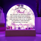 To My Amazing Dad - Best Gift for Christmas - Acrylic Dome Plaque