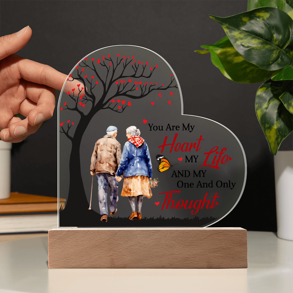 You Are My Heart My Life - Best Gift For Valentine's Day - Acrylic Heart Plaque