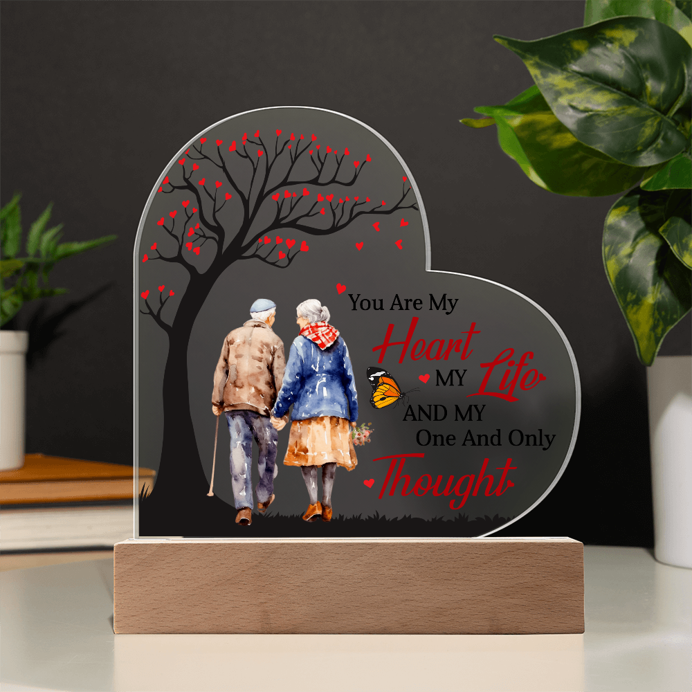 You Are My Heart My Life - Best Gift For Valentine's Day - Acrylic Heart Plaque