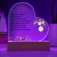 To My Wonderful Wife - Best Gift for Christmas - Acrylic Heart Plaque