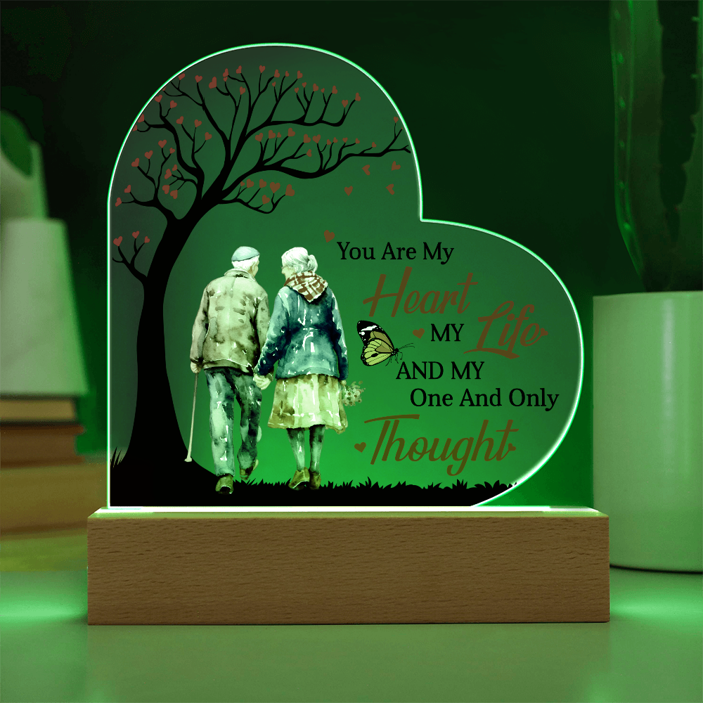 You Are My Heart My Life - Best Gift For Valentine's Day - Acrylic Heart Plaque