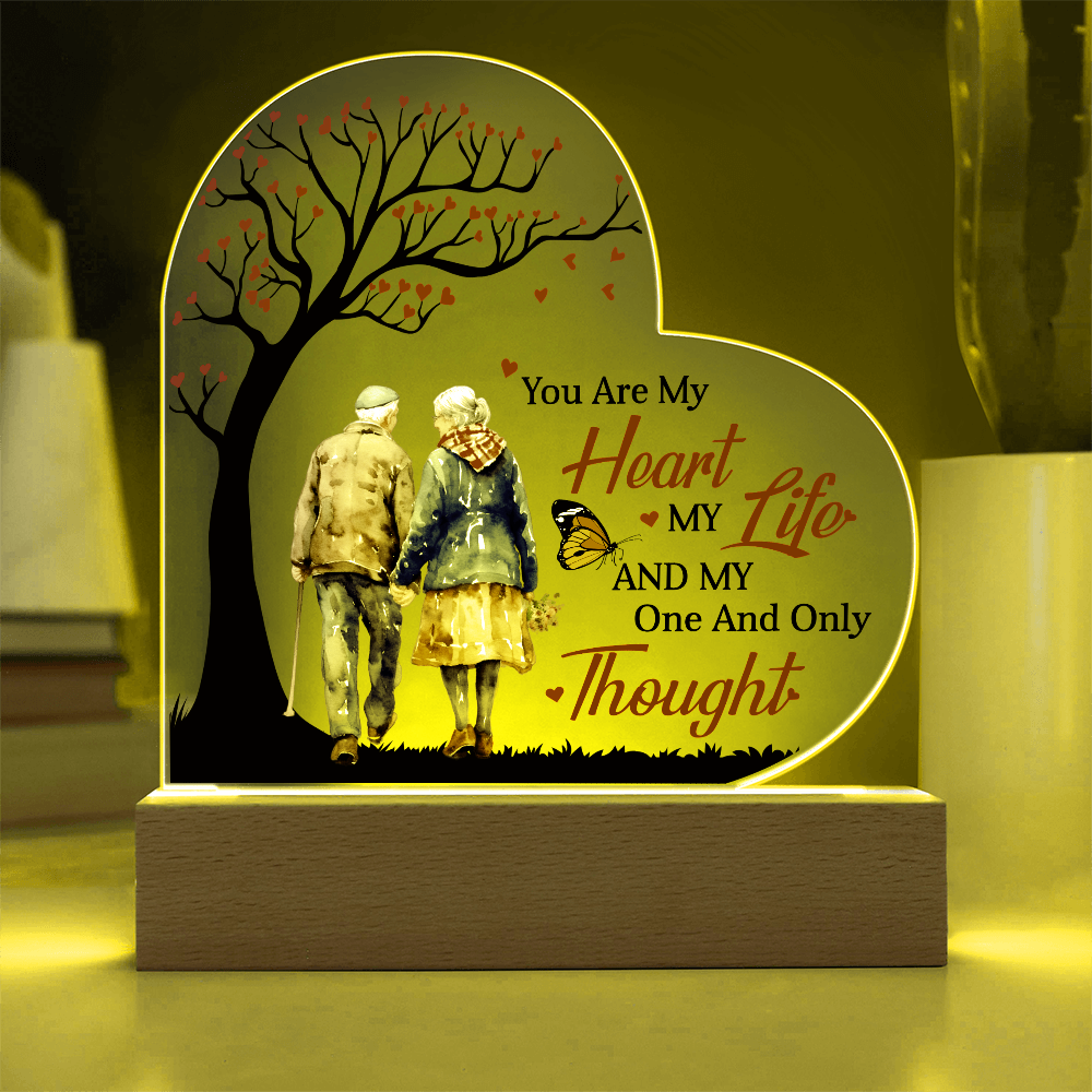 You Are My Heart My Life - Best Gift For Valentine's Day - Acrylic Heart Plaque