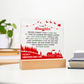 To My Daughter - Best Gift for Christmas - Acrylic Square Plaque