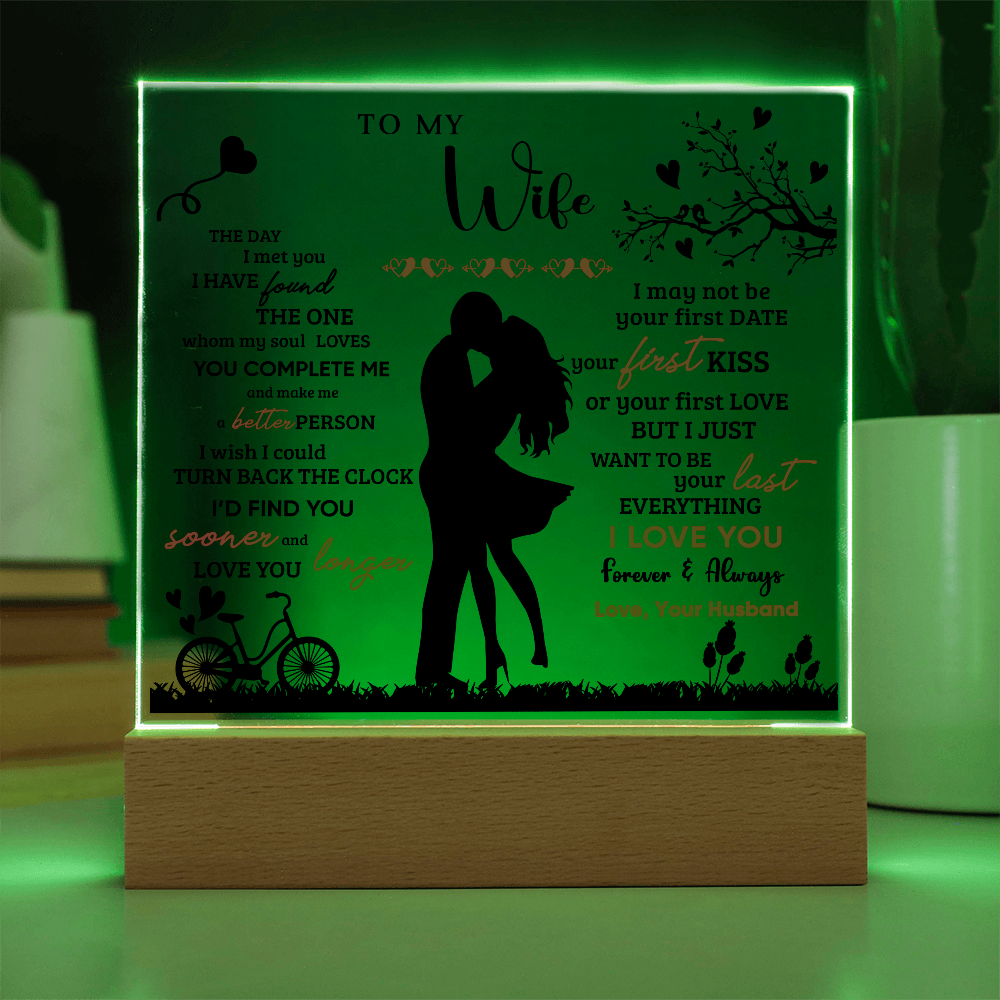 To My Wife  - Valentine's Day Best Gift From Husband - Acrylic Square Plaque