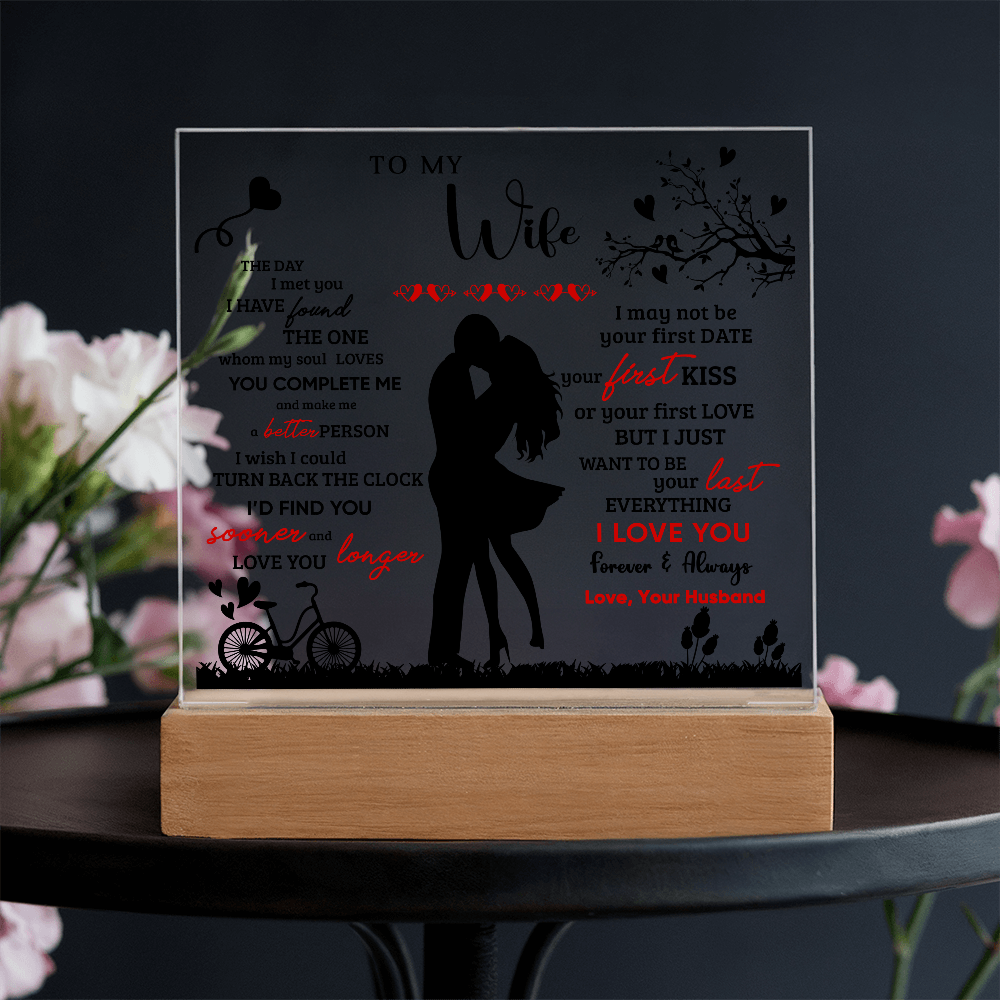 To My Wife  - Valentine's Day Best Gift From Husband - Acrylic Square Plaque