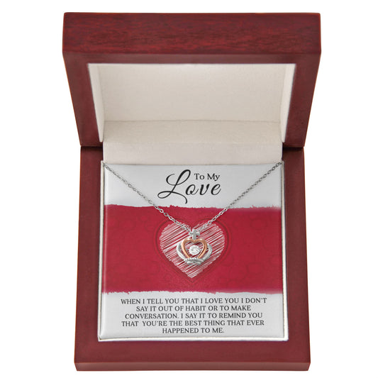 To My Love - Best Gift For Valentine - Crown Pendant Necklace