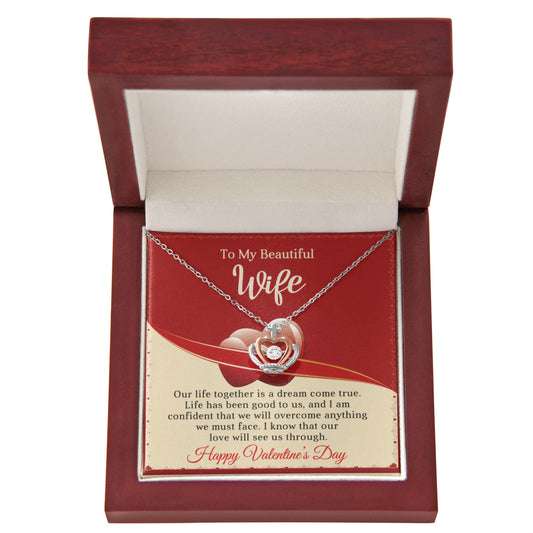 To My Beautiful Wife - Best Gift For Valentine - Crown Pendant Necklace
